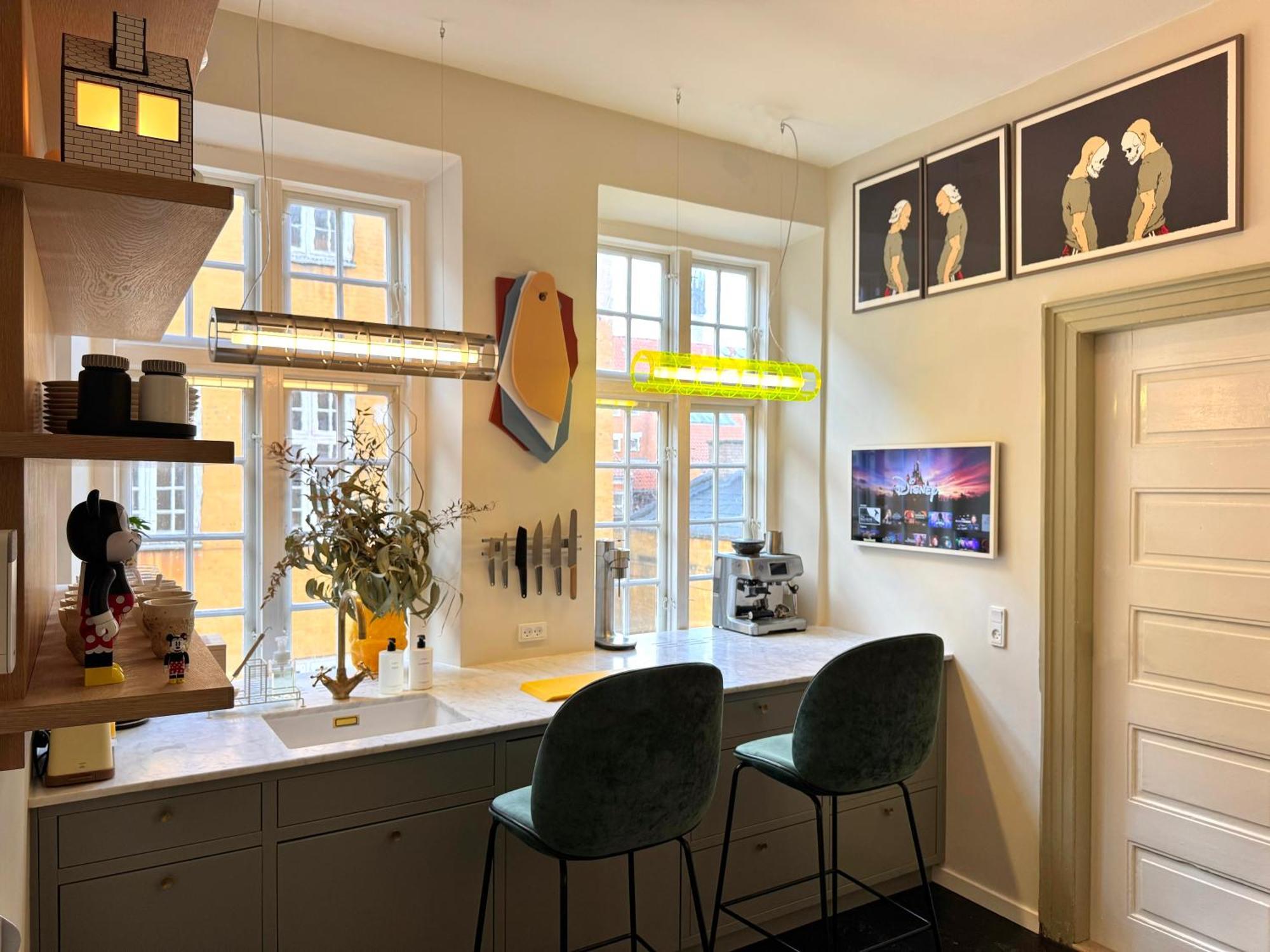 Luxury 'kings Garden View' 260m2 Prime Located Flat Appartement Kopenhagen